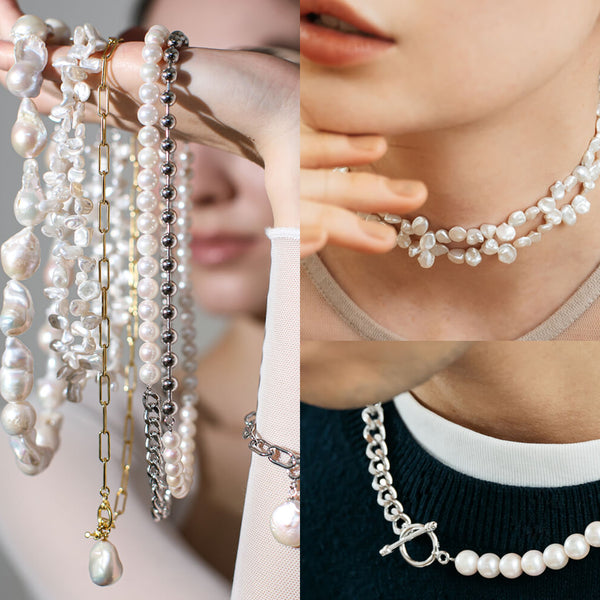 新作！【MelanieAuld】 Boulevard Pearl Necklace★美パール Luxe Pearl Necklace Set | Products | Melanie Auld Jewelry