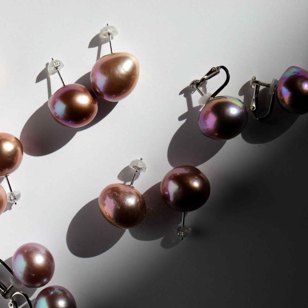 【Larme】Larme earrings/earrings freshwater pearl 13-15mm K14WG/Silver(marlena-larme)