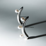【Mois】ムアピアス　あこや真珠4.5-5.0mm  Silver/Pt(marlena-53-8229)