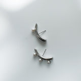 【Mois】ムアピアス　あこや真珠4.5-5.0mm  Silver/Pt(marlena-53-8229)
