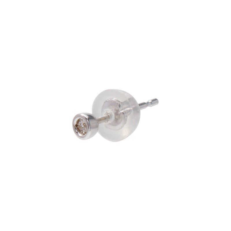 White South Sea Pearl 11mmUP Manon Earring/ Down Pearl Single (One Ear)　 K10WG/Silver(marlena-53-5527)