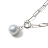 【Mireille]】Mireille Chain Necklace South Sea White Pearl 10mmUP Silver 65cm (marlena-50-2248)