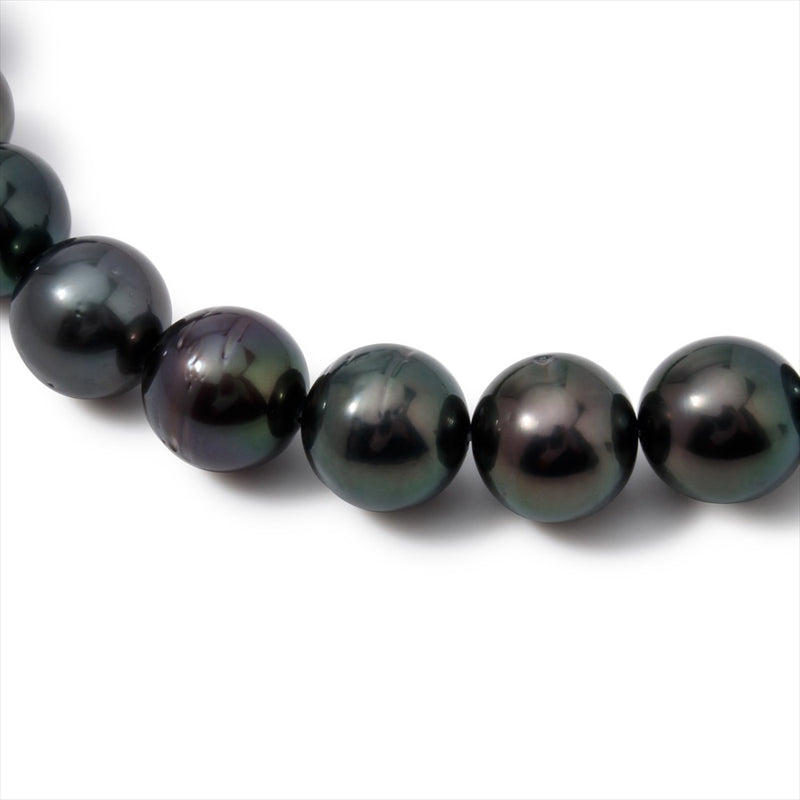 【Martine】 Martine necklace, South Sea black butterfly pearl 8.0-10.0mm Silver 42cm (marlena-50-2240)