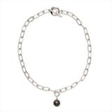 【Mila】Mila Baroque Pearl Necklace, South Sea Black Pearl 11mm Silver(marlena-52-9745)