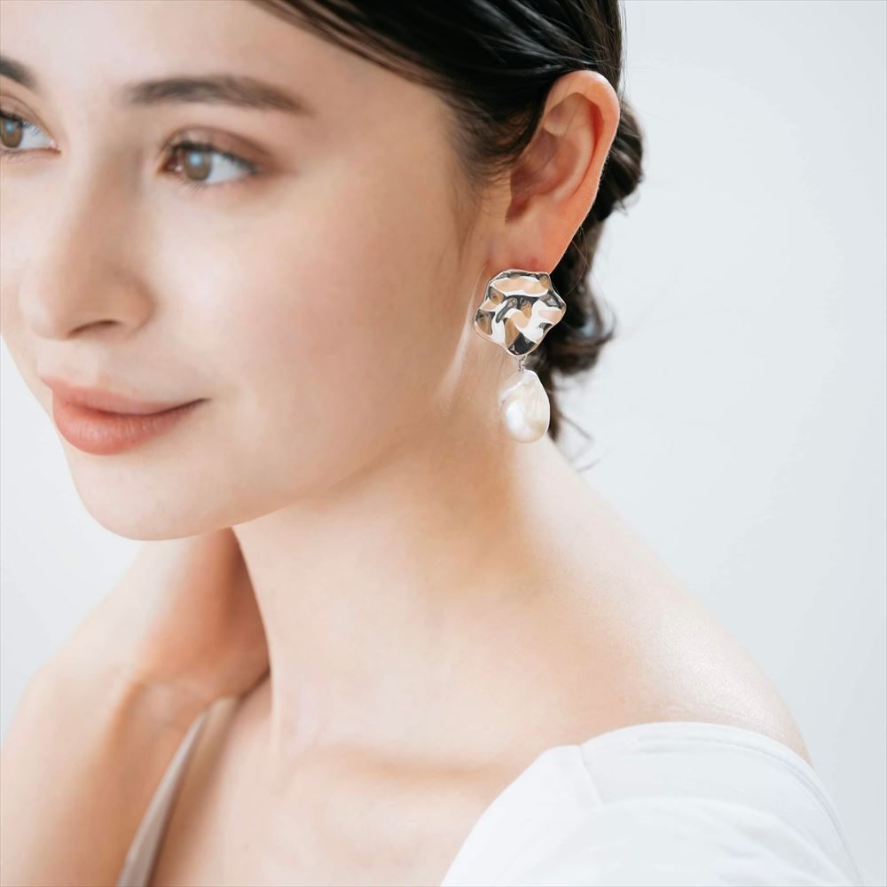 Shell Motif】シェルモチーフ ピアス アウトサイド シングル(片耳