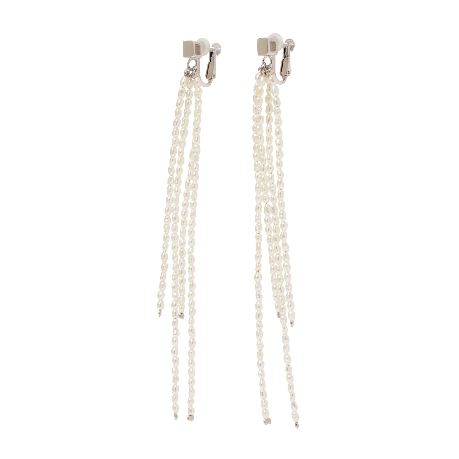 Carre】キャレフリンジピアス /イヤリング 淡水真珠2.0-2.5mm Silver 
