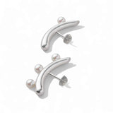【Mois】ムアピアス　あこや真珠4.5-5.0mm  Silver/Pt(marlena-53-8229)