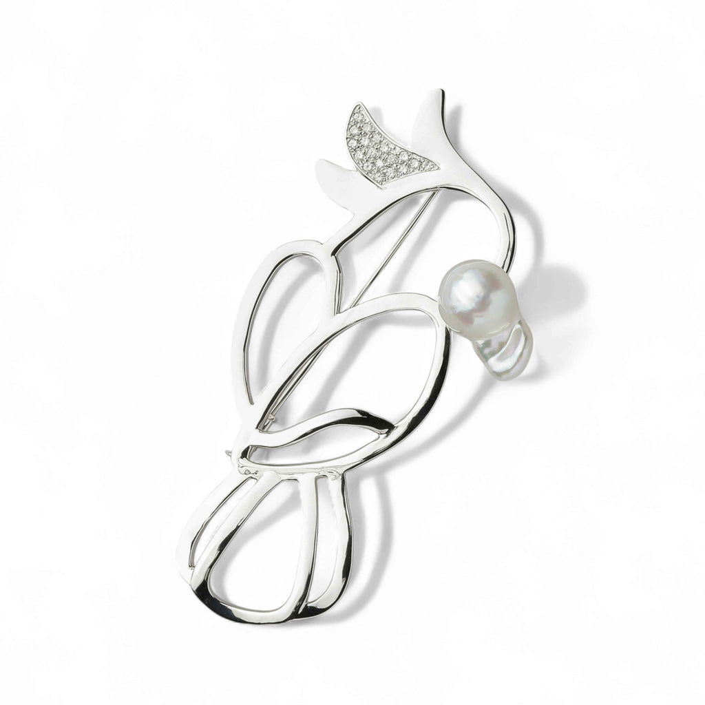 あこや真珠 極上本真珠 虹色ブローチ マルチカラー 音楽会 卒業入学式 月の竪琴 あこや真珠 極上本真珠 虹色ブローチ マルチカラー 音楽会 卒業入学式 月