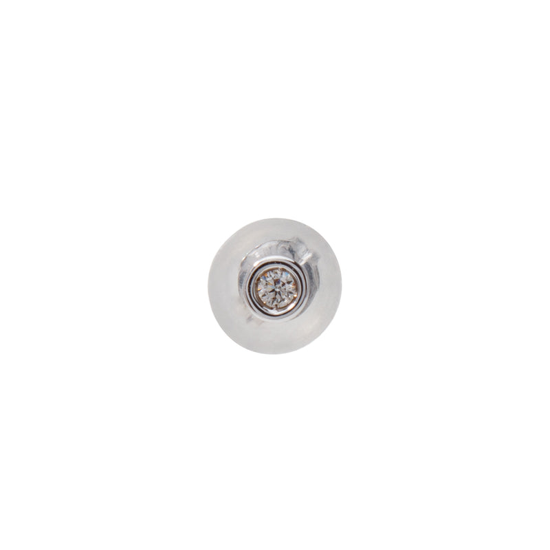 White South Sea Pearl 11mmUP Manon Earring/ Down Pearl Single (One Ear)　 K10WG/Silver(marlena-53-5527)