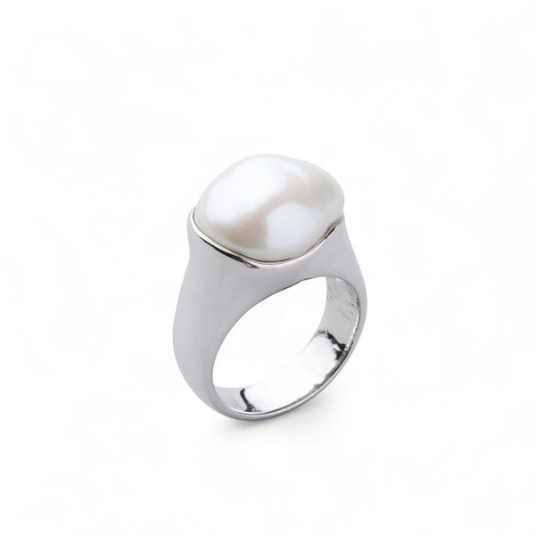 【Arrondi】アロンディリング 淡水真珠12mmUP Silver(marlena-51-3685)