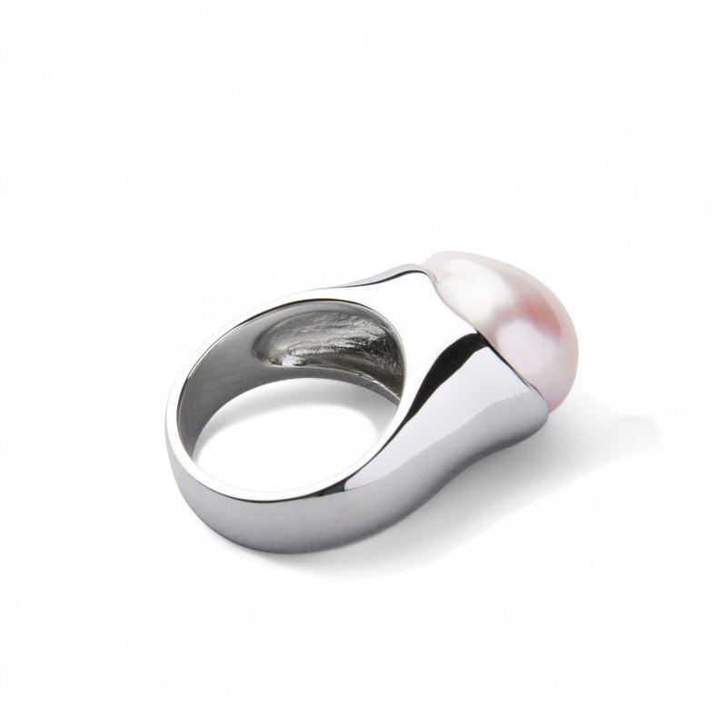 【Arrondi】アロンディリング 淡水真珠12mmUP Silver(marlena-51-3686)