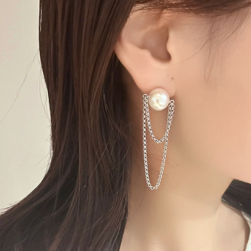 【Lian】リアンピアス/イヤリング 淡水真珠11mm Silver/Pt (marlena-fwp-lian)