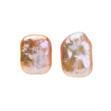 Square Baroque Pearl Earrings/Earrings Freshwater Pearl 15mmUP K14WG/SV(marlena-baroque-square)