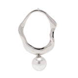 White South Sea Pearl10mmUP Marissa Earring Outside Single (One Ear)  Silver/K10WG (marlena-53-5534)