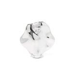 White South Sea Pearl 10mmUP  Shell Motif Pearl Pierce／Inside Single (One Ear)  Silver/K10WG  (marlena-53-5546)