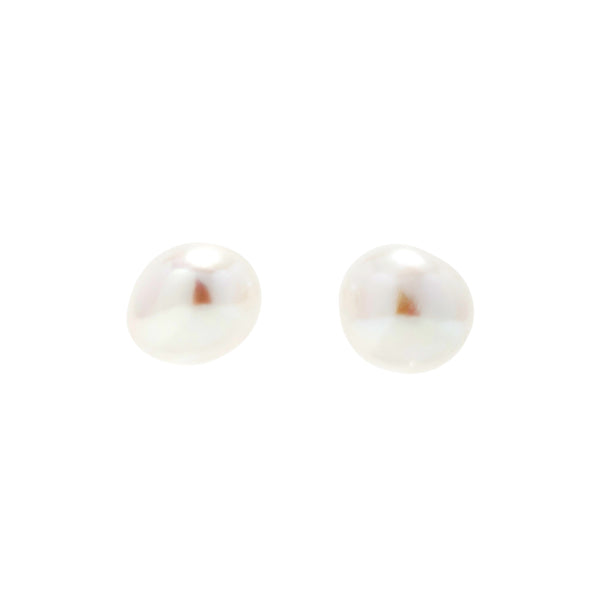 Freshwater Pearl 11-12mm   Baroque  Pierce Baroque Pearl Earring (Pair) K14WG (marlena-53-5833)