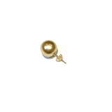 【MARLENA】 Stud Pearl Earrings Single (one ear) 11mmUP South Sea White Pearl Gold K18/K14WG (marlena-53-6849)