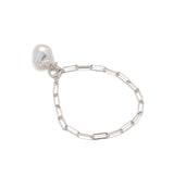 Freshwater Pearl Baroque Chain Bracelet 12mmUP/17cm/ 19cm Silver　（marlena-55-762）