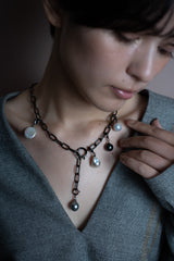 【NOIR/Mila】 Noir Mila Series Necklace Chain Silver (Black Rhodium)(marlena-71-1107)